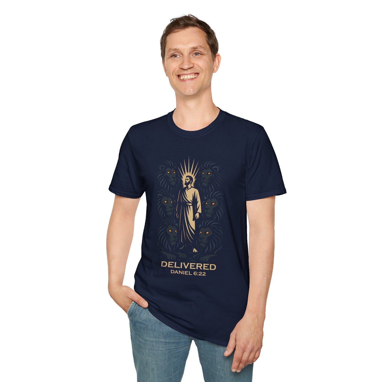 Delivered – Daniel in the Lion’s Den (Daniel 6:22) T-Shirt