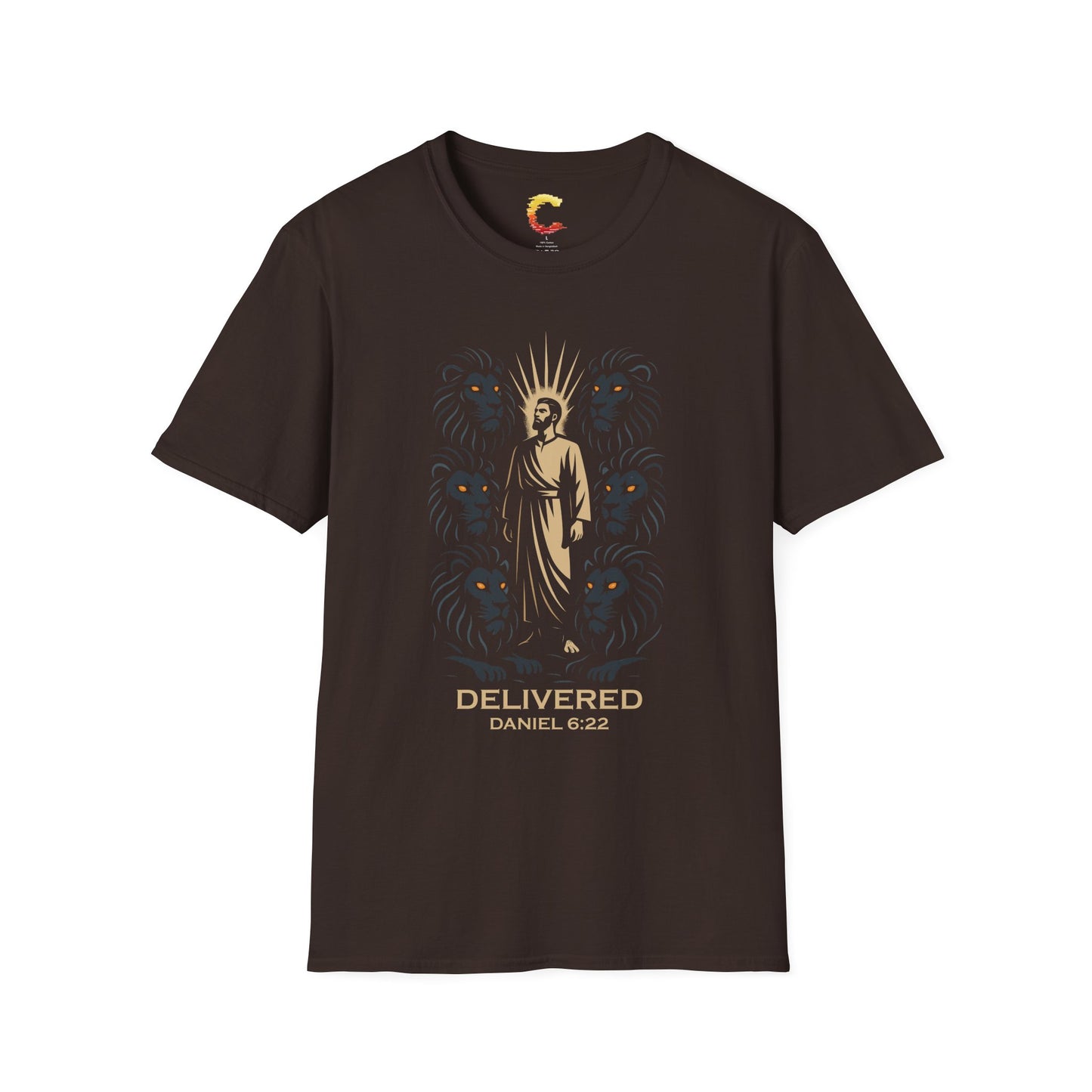 Delivered – Daniel in the Lion’s Den (Daniel 6:22) T-Shirt