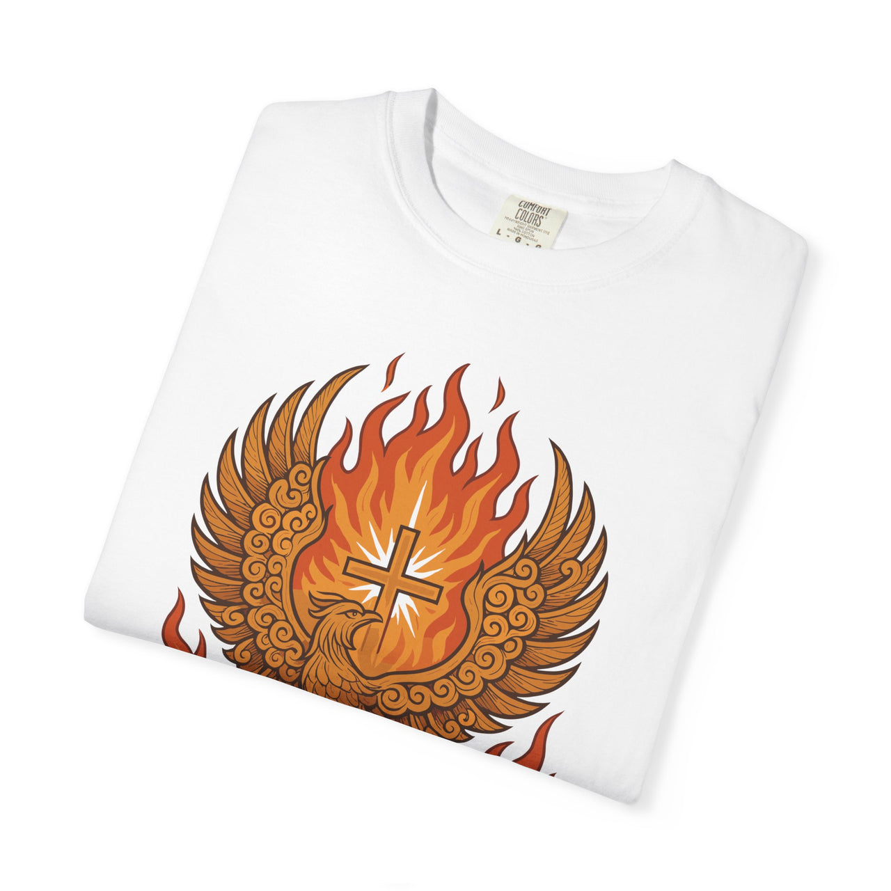 Phoenix Risen Jesus Christian Easter Inspirational Faith Graphic Tee Shirt