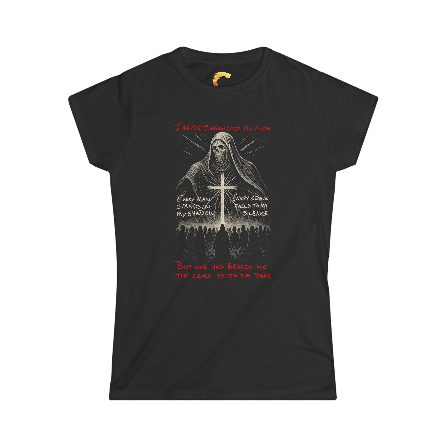 Gothic Women's Softstyle Tee, Halloween Shirt, Gothic Fashion, Casual Wear, Spooky Tee, Alternative Style