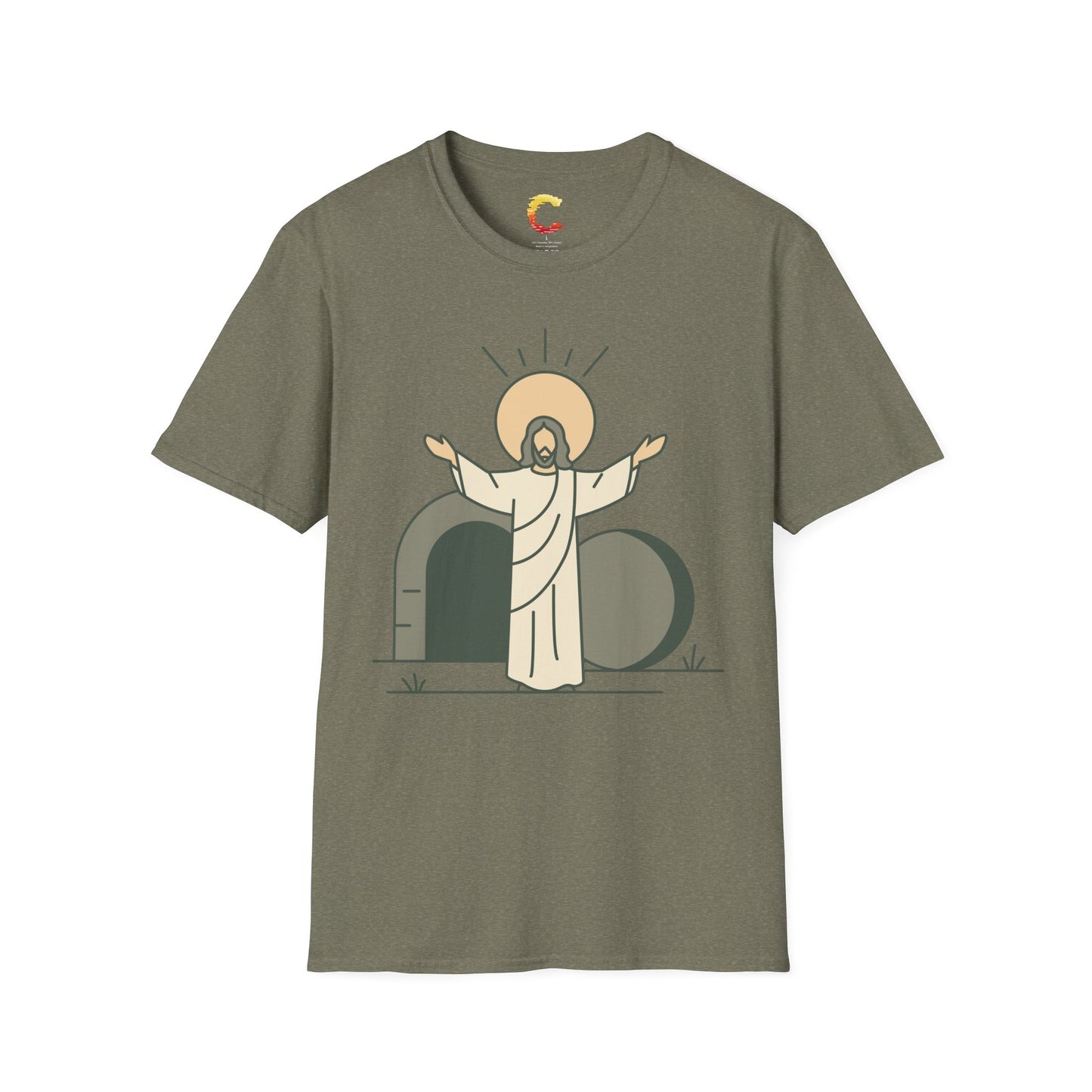 Minimalist Resurrection of Christ Illustration