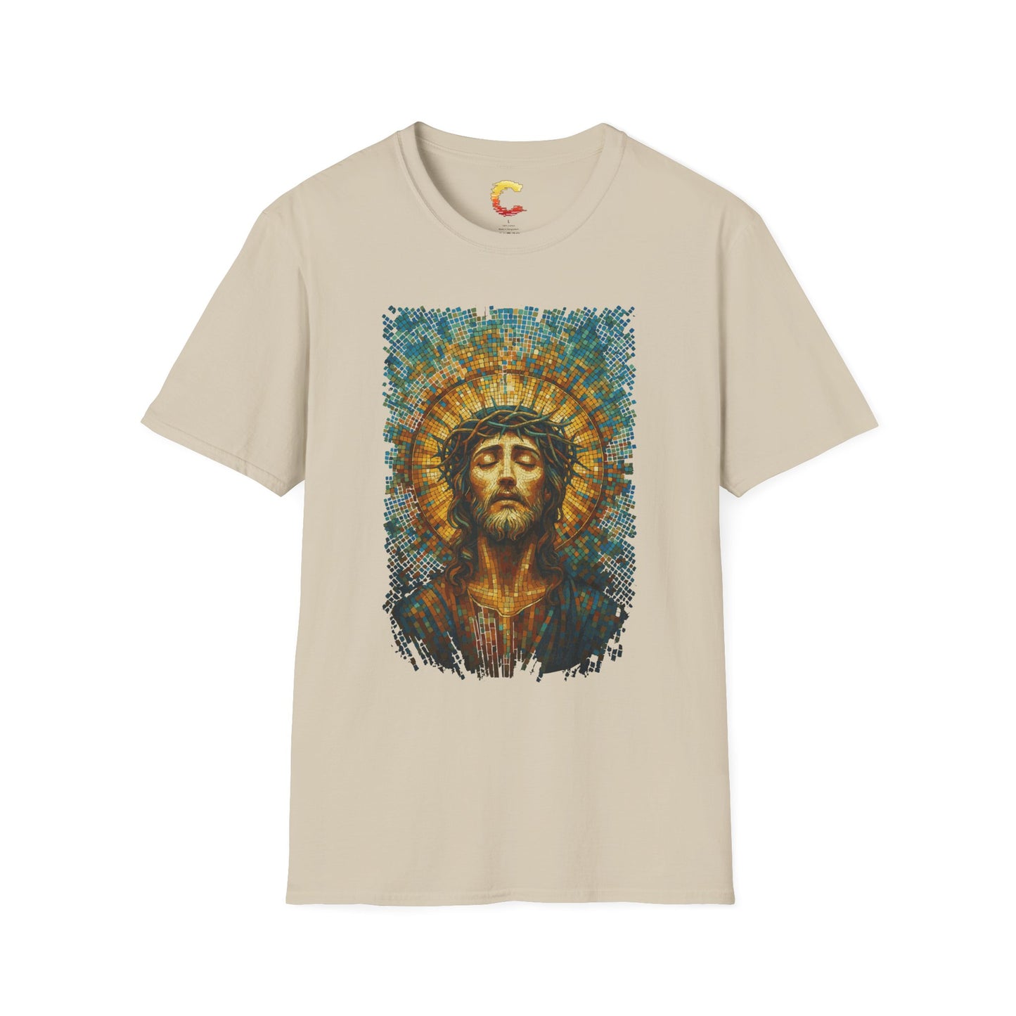Jesus Mosaic Graphic T-Shirt | Christian Graphic Tee