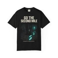 Go the Second Mile Matthew 5:42 Christian Command Tee