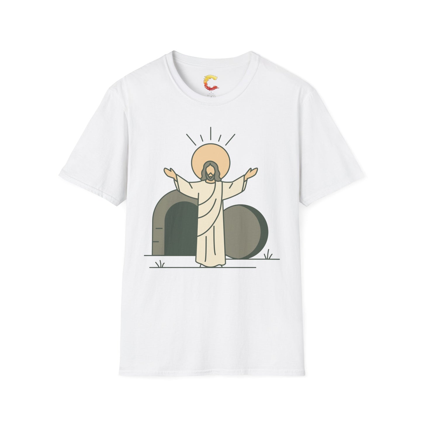 Minimalist Resurrection of Christ Illustration