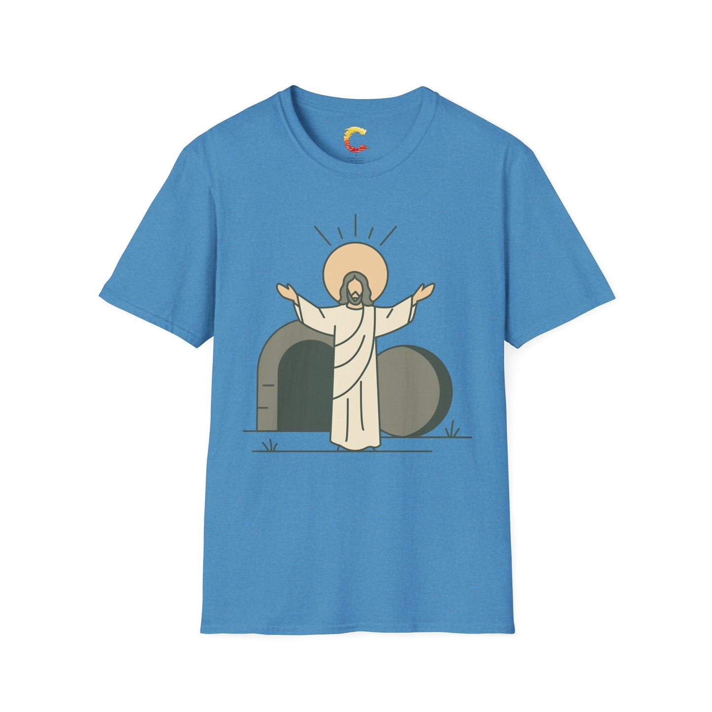Minimalist Resurrection of Christ Illustration