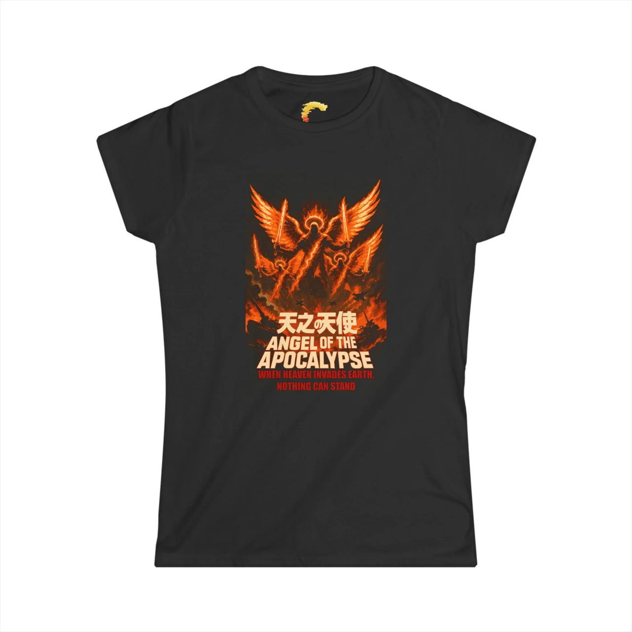 Angel of the Apocalypse Women’s Kaiju Christian Tee - Ctrl Alt Believe