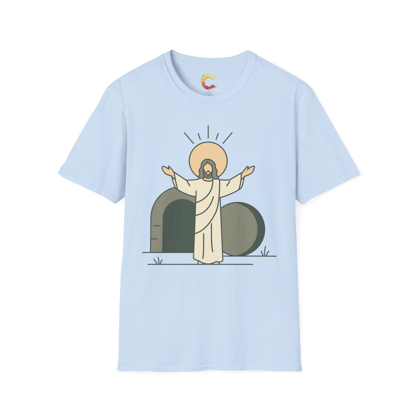 Minimalist Resurrection of Christ Illustration