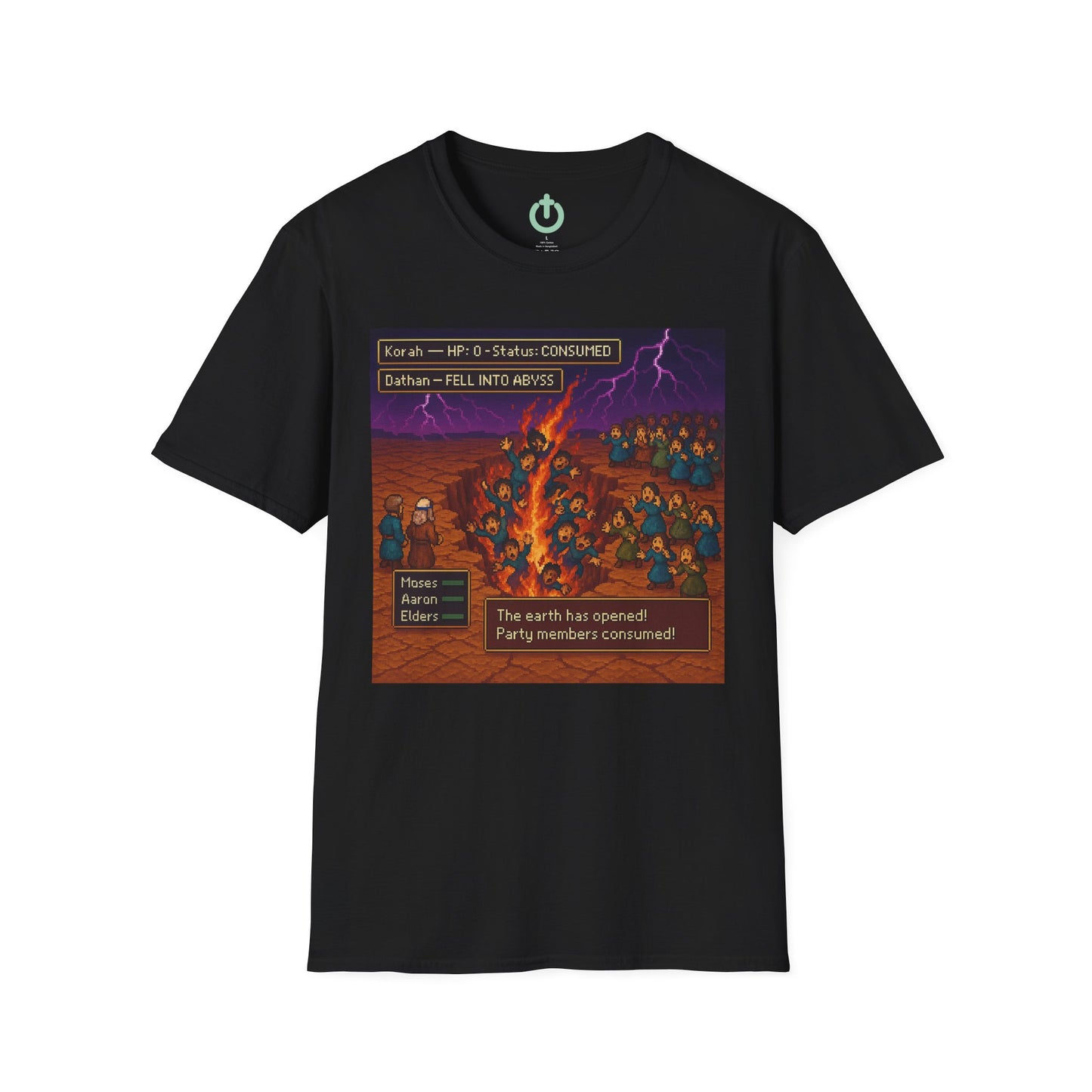 The Earth Has Opened! Retro RPG T-Shirt – Numbers 16 Edition