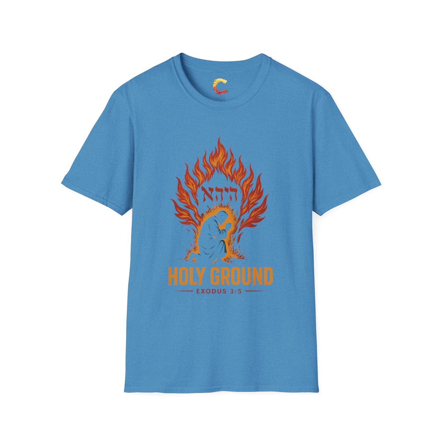 Holy Ground – Burning Bush T-Shirt (Exodus 3:5)
