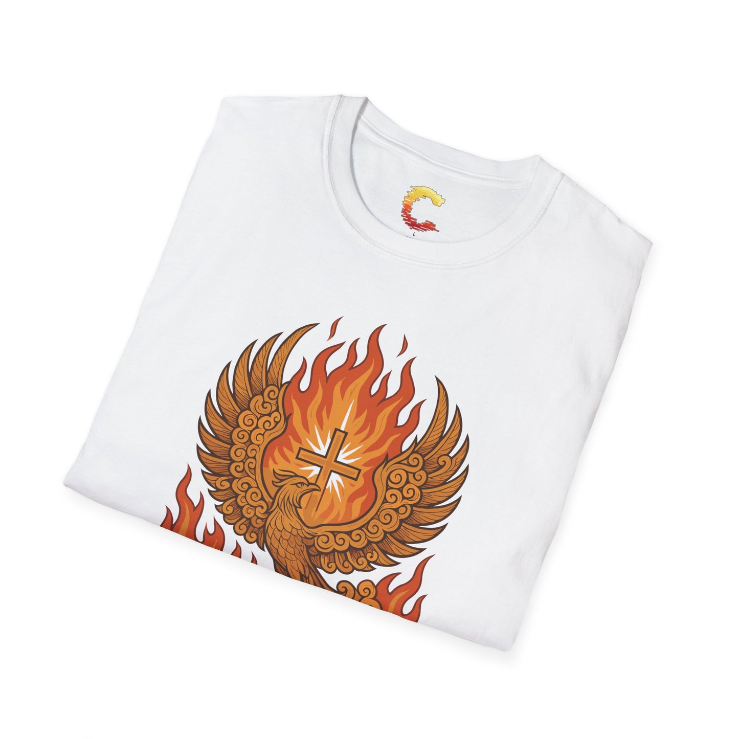 Spiritual Phoenix T-Shirt, Inspirational Tee, Faith-Based Apparel, Easter Gift, Unisex Casual Wear