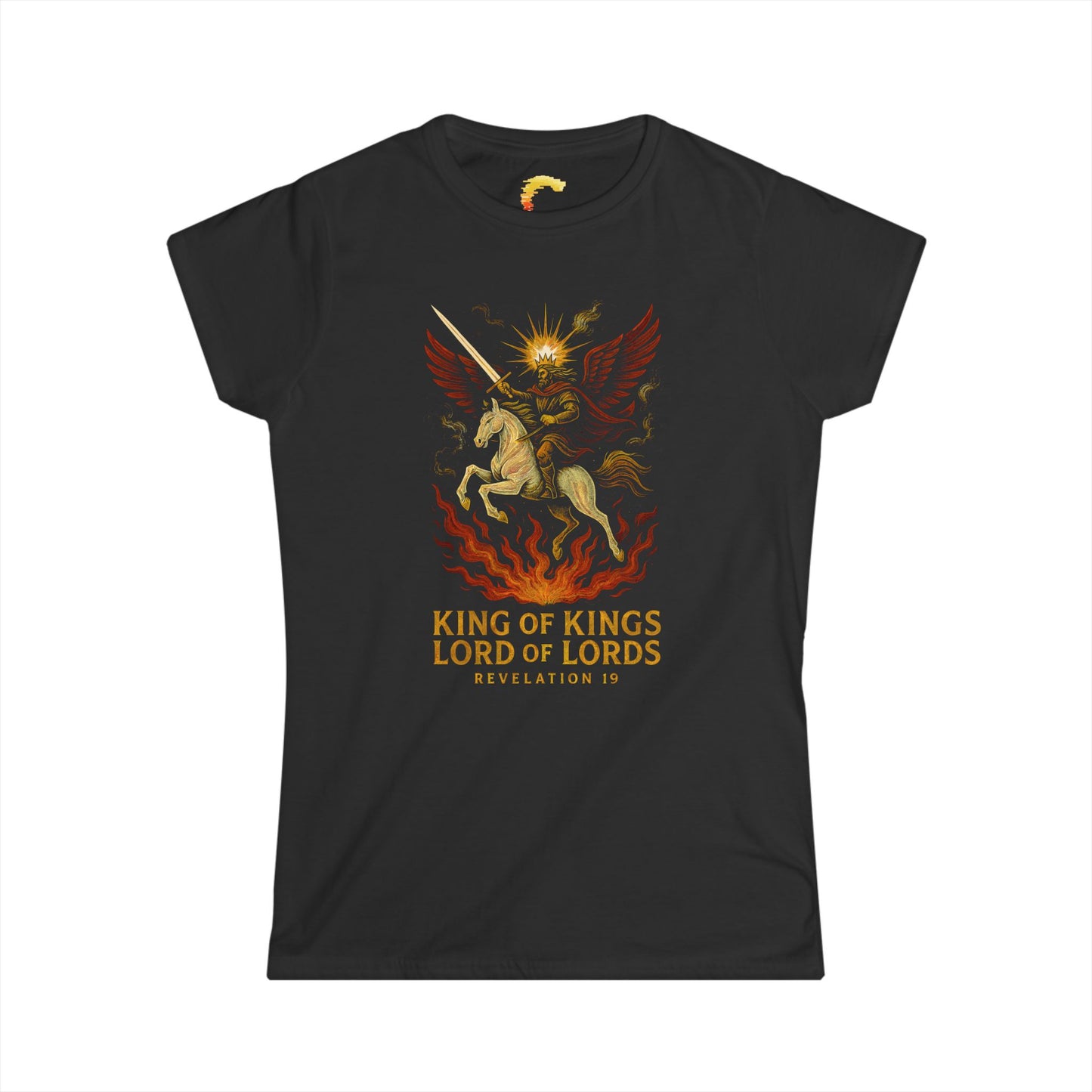 King of Kings Lord of Lords Women's Softstyle Tee, Christian T-Shirt, Faith Apparel, Religious Gift, Casual Wear, Inspirational Top