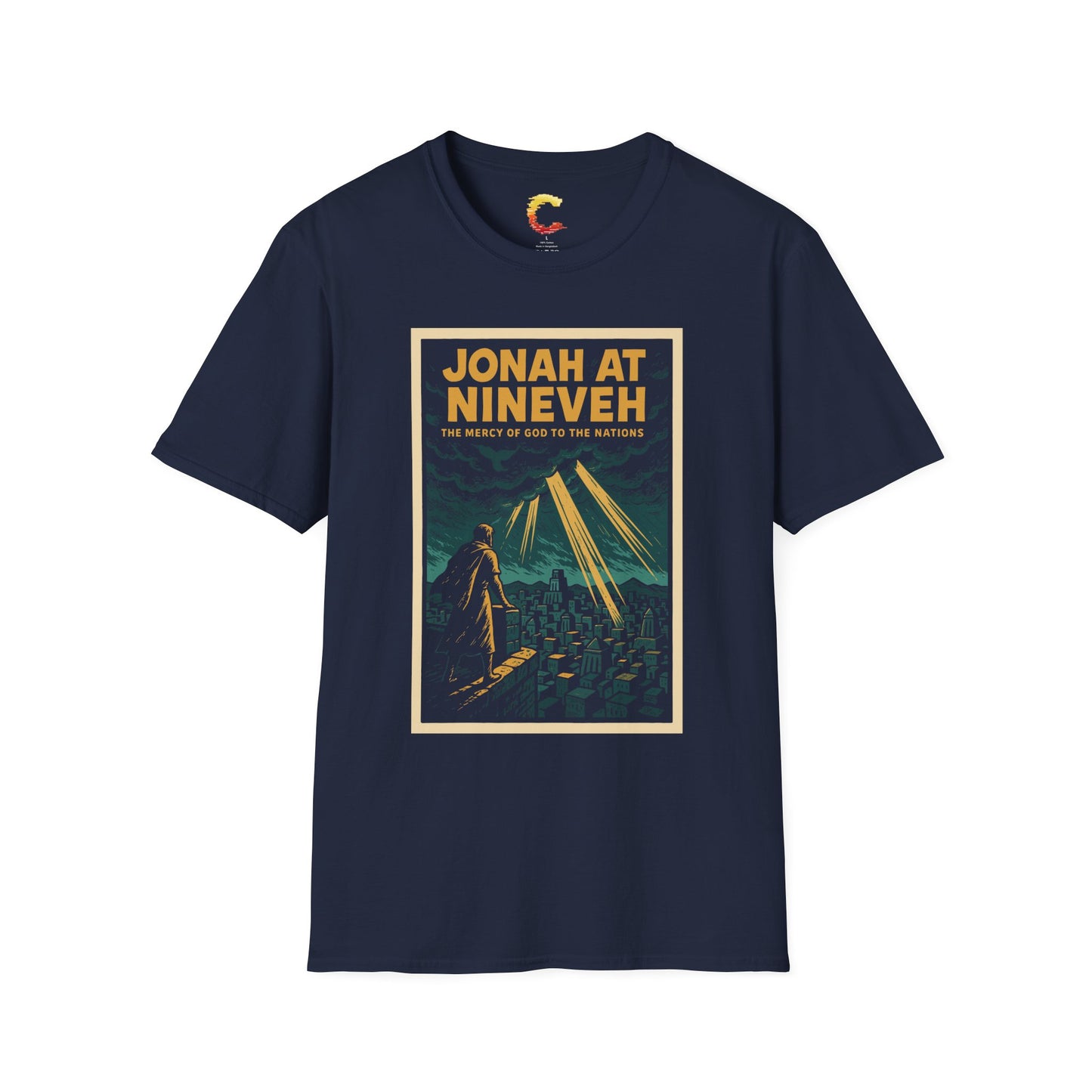 Jonah at Nineveh – Graphic Novel Mercy Tee