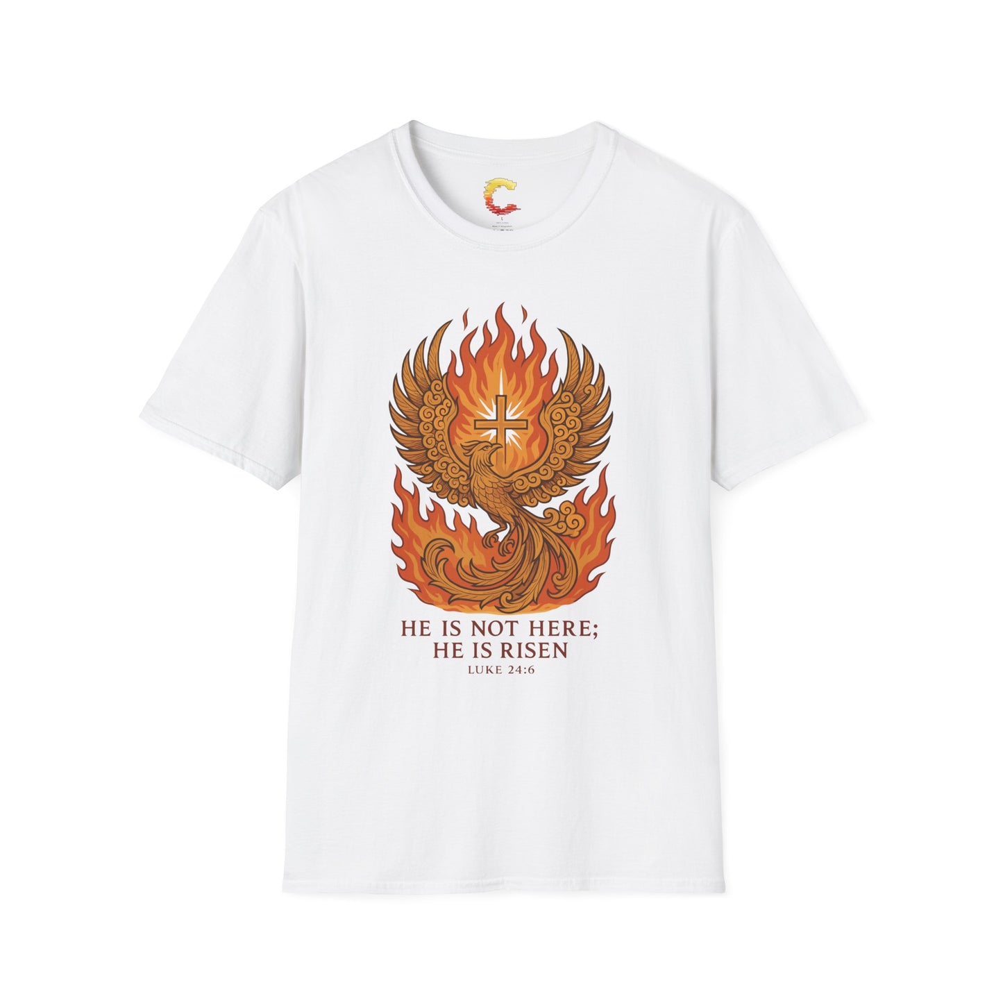 Spiritual Phoenix T-Shirt, Inspirational Tee, Faith-Based Apparel, Easter Gift, Unisex Casual Wear