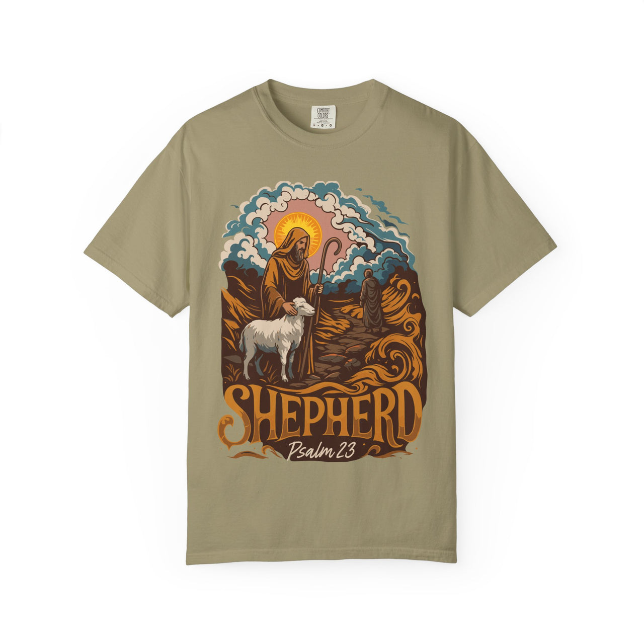 The Lord Is My Shepherd Psalm 23 Christian Faith Graphic T-Shirt Apparel