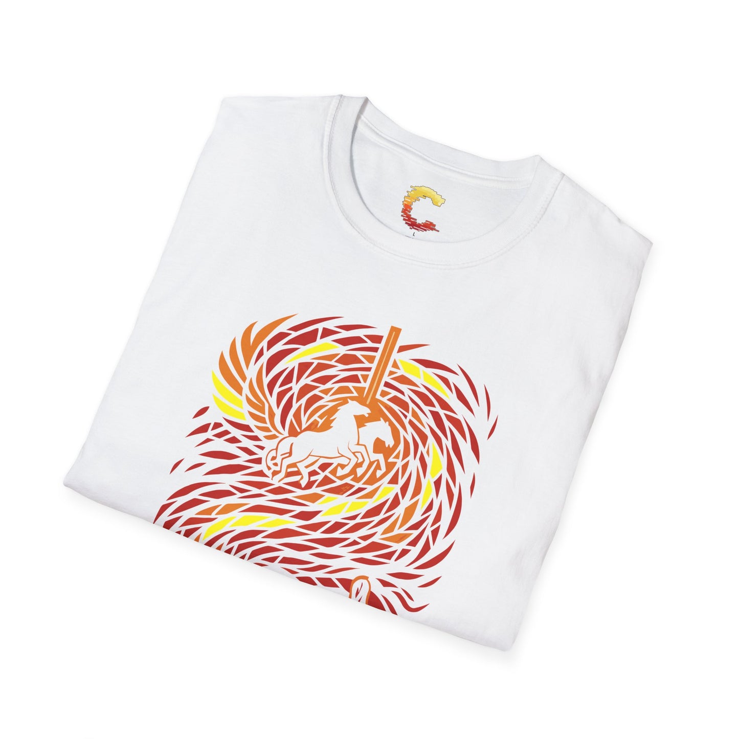 Carried by Flame – Elijah’s Fiery Chariot T-Shirt (2 Kings 2)