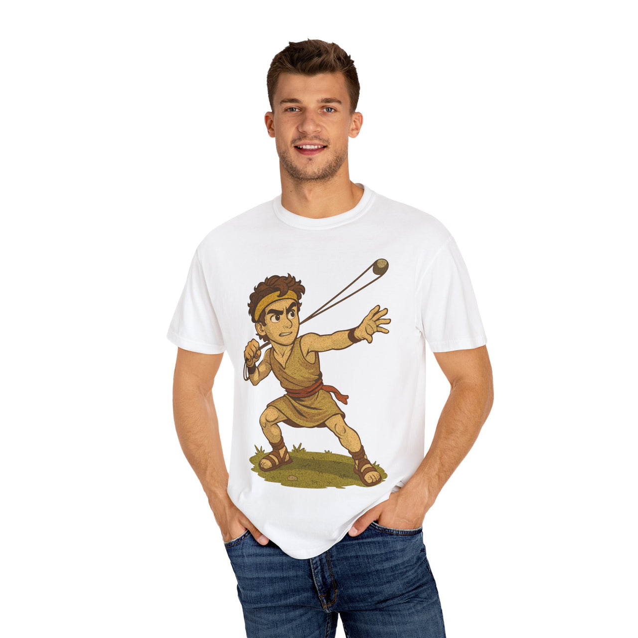 Shepherd David Graphic T-Shirt – Heroes of the Bible Series | Christian Graphic Tee