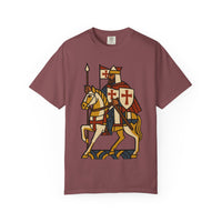 Crusader King Medieval Warrior Christian Graphic Tee