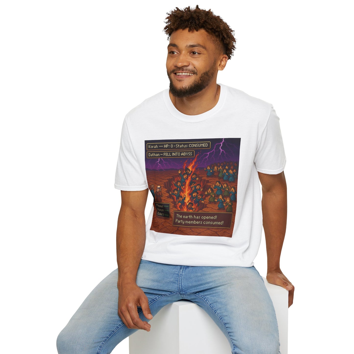 The Earth Has Opened! Retro RPG T-Shirt – Numbers 16 Edition