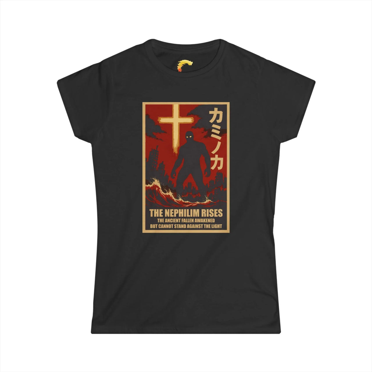 Nephilim Rises Women’s Kaiju Christian Graphic Tee - Ctrl Alt Believe