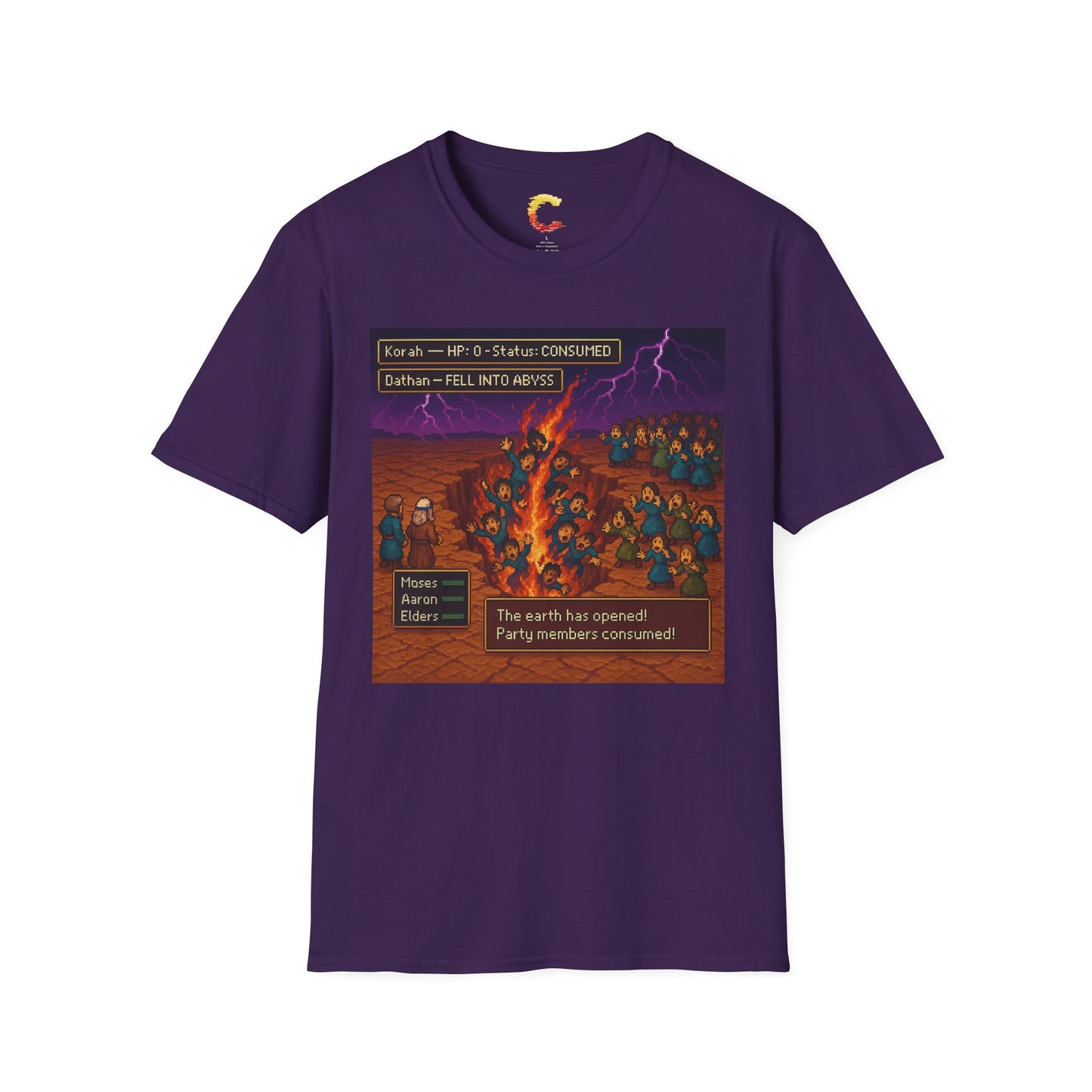 The Earth Has Opened! Retro RPG Tee – Numbers 16 Edition