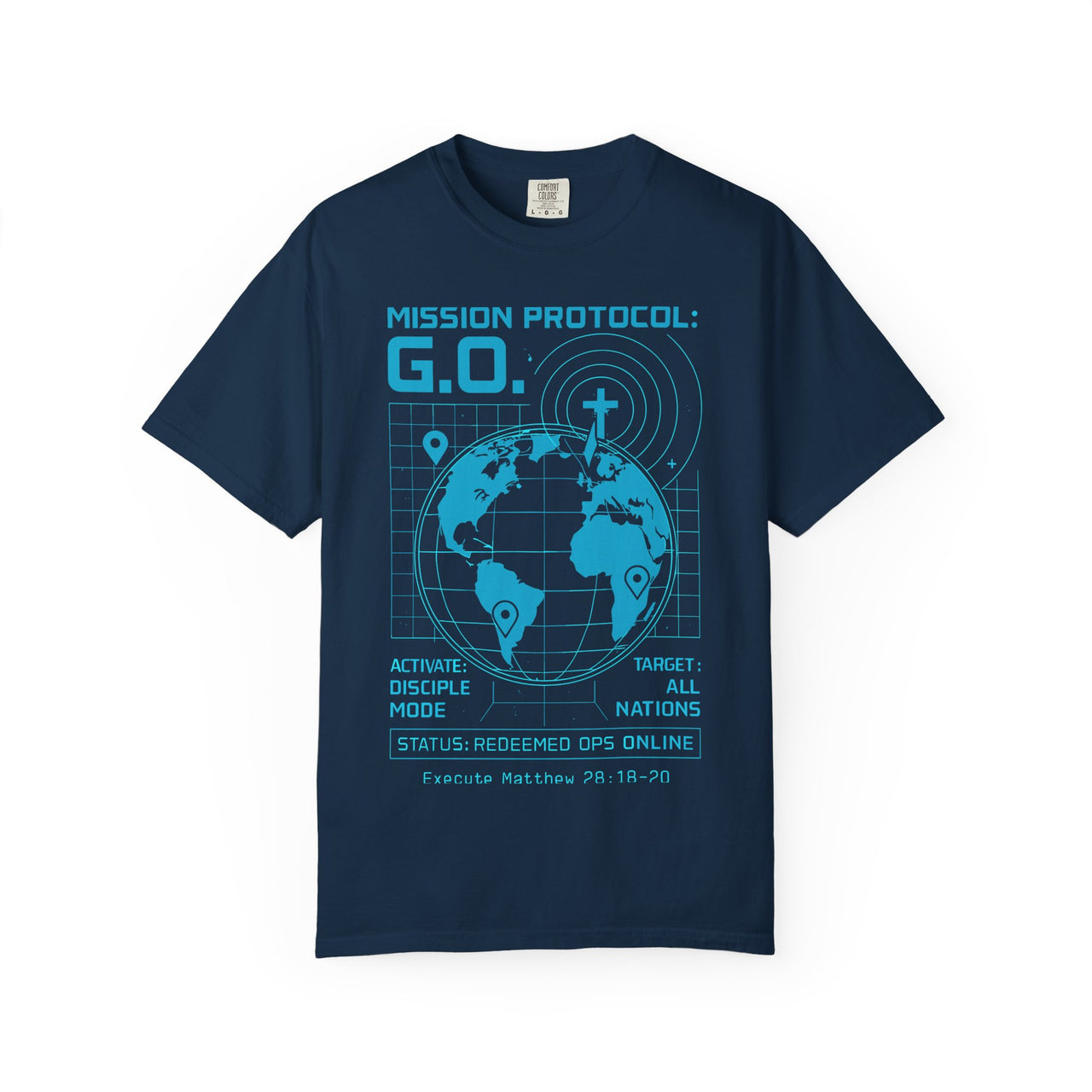 Mission Protocol GO Christian Graphic T-Shirt