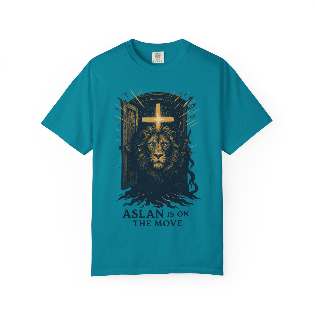 Roar Beyond the Door Aslan Christian Graphic T-Shirt