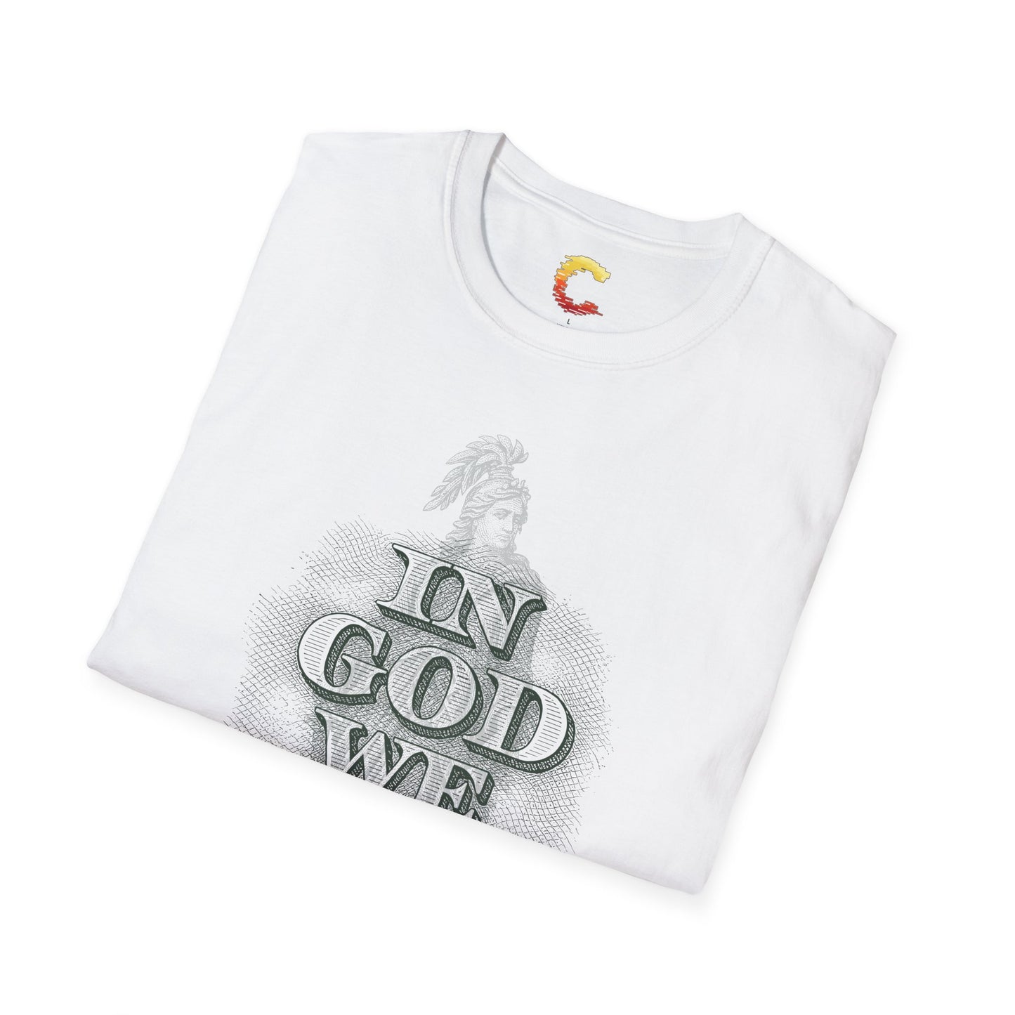 Unisex T-Shirt with 'In God We Trust' Design, Faith-Based Shirt, Casual Religious Tee, Gift for Christians, Inspirational Apparel