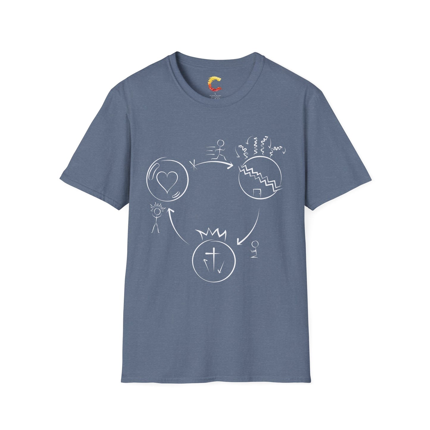 Three Circles Evangelism T-Shirt – Share the Gospel in Style