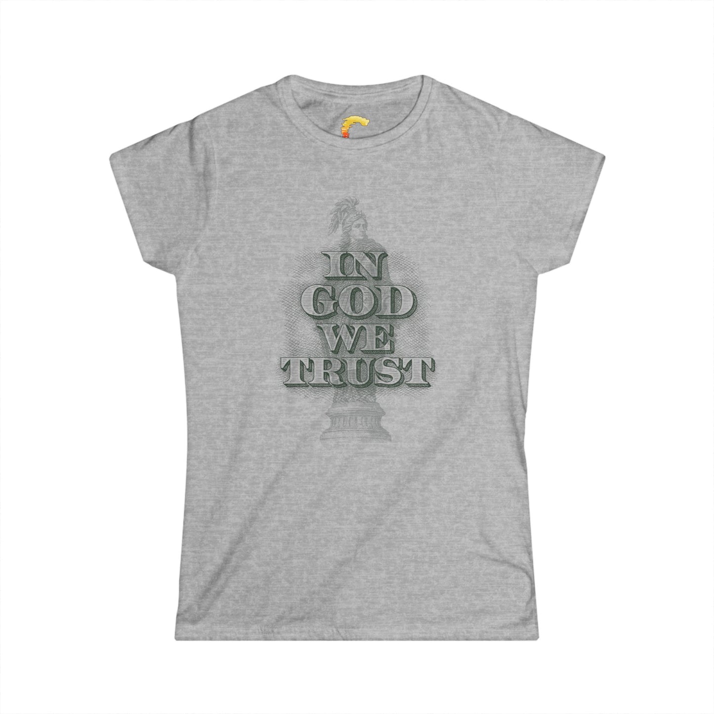 Faith-Inspired Women's Softstyle Tee - Casual Religious Shirt, Gift for Believers, Christian Apparel, Inspirational Clothing, Everyday Wear