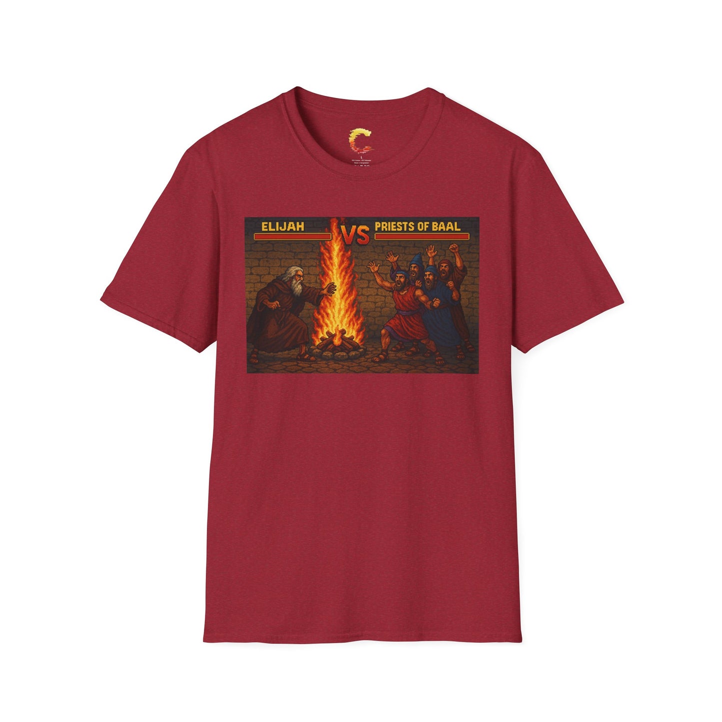 Elijah vs. Baal Fighters – Retro Showdown Tee