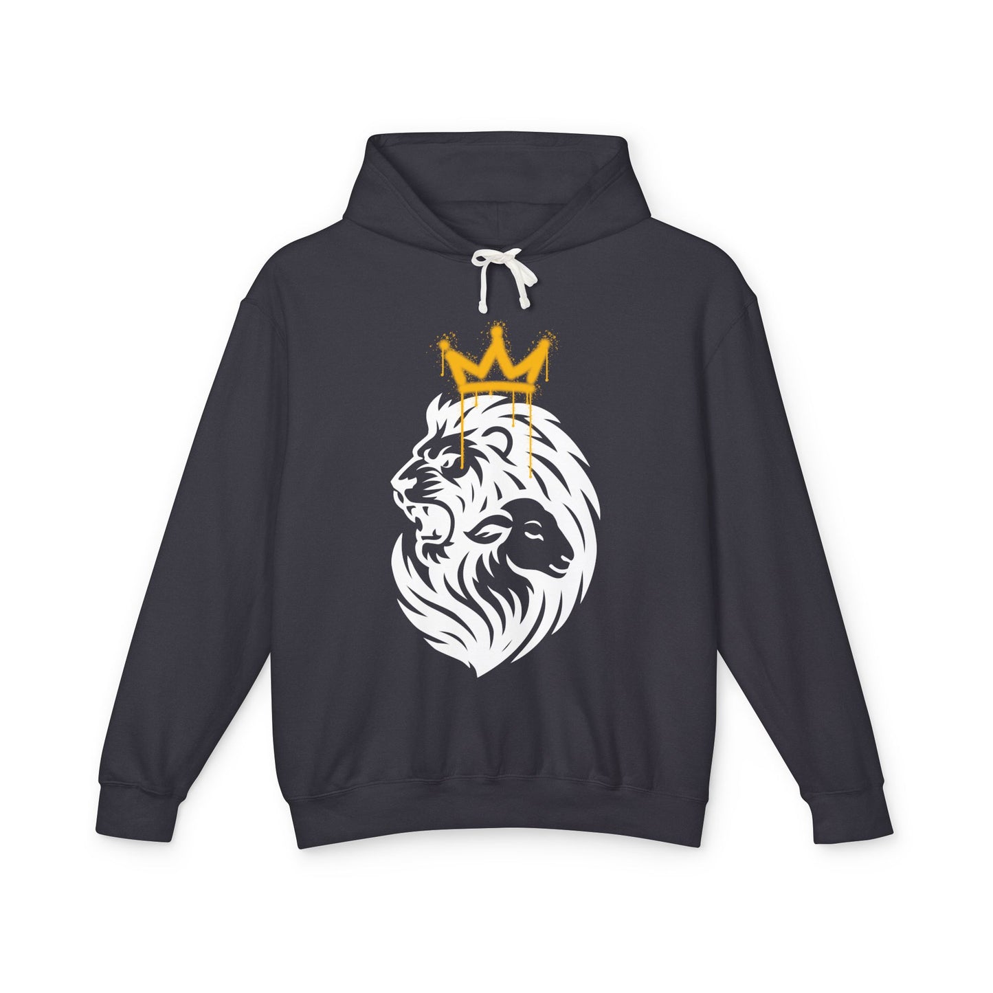 Lion & Lamb: Tribal Crown Lightweight Christian Hoodie