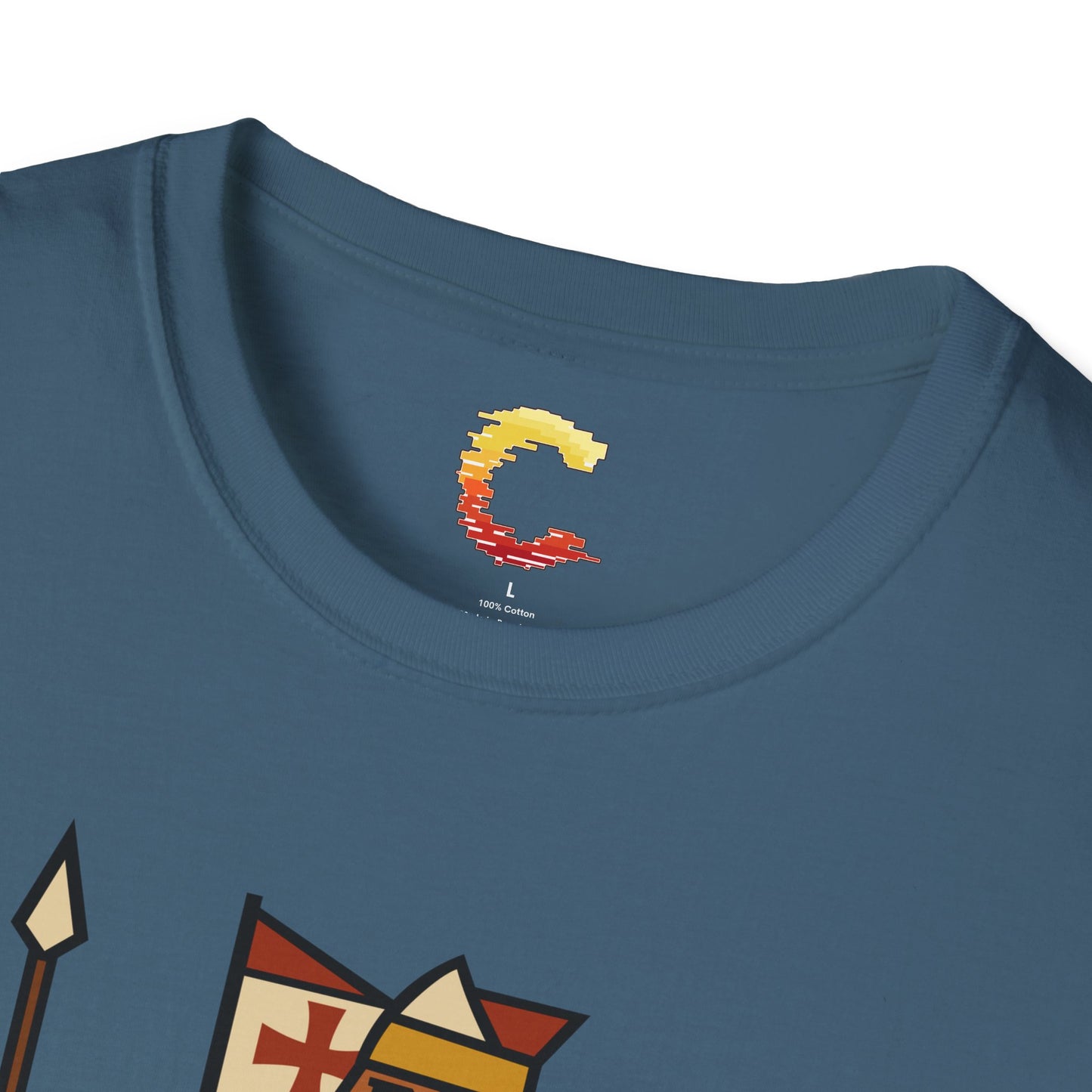 Crusader King Tee – Playing Card Warrior of Faith - Medieval Graphic Tee