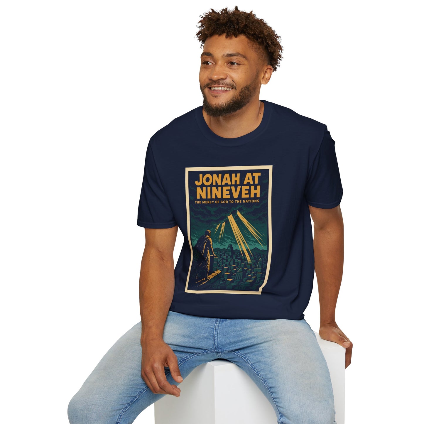 Jonah at Nineveh – Graphic Novel Mercy Tee