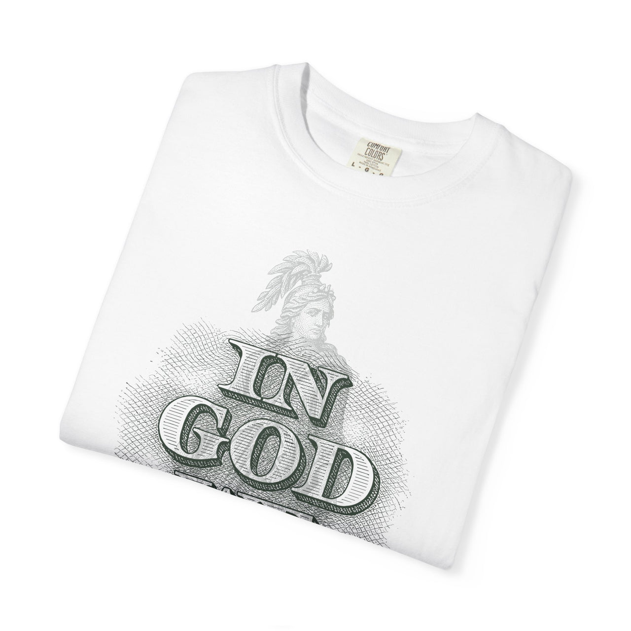 In God We Trust Christian Faith Graphic Short Sleeve T-Shirt Inspirational Tee