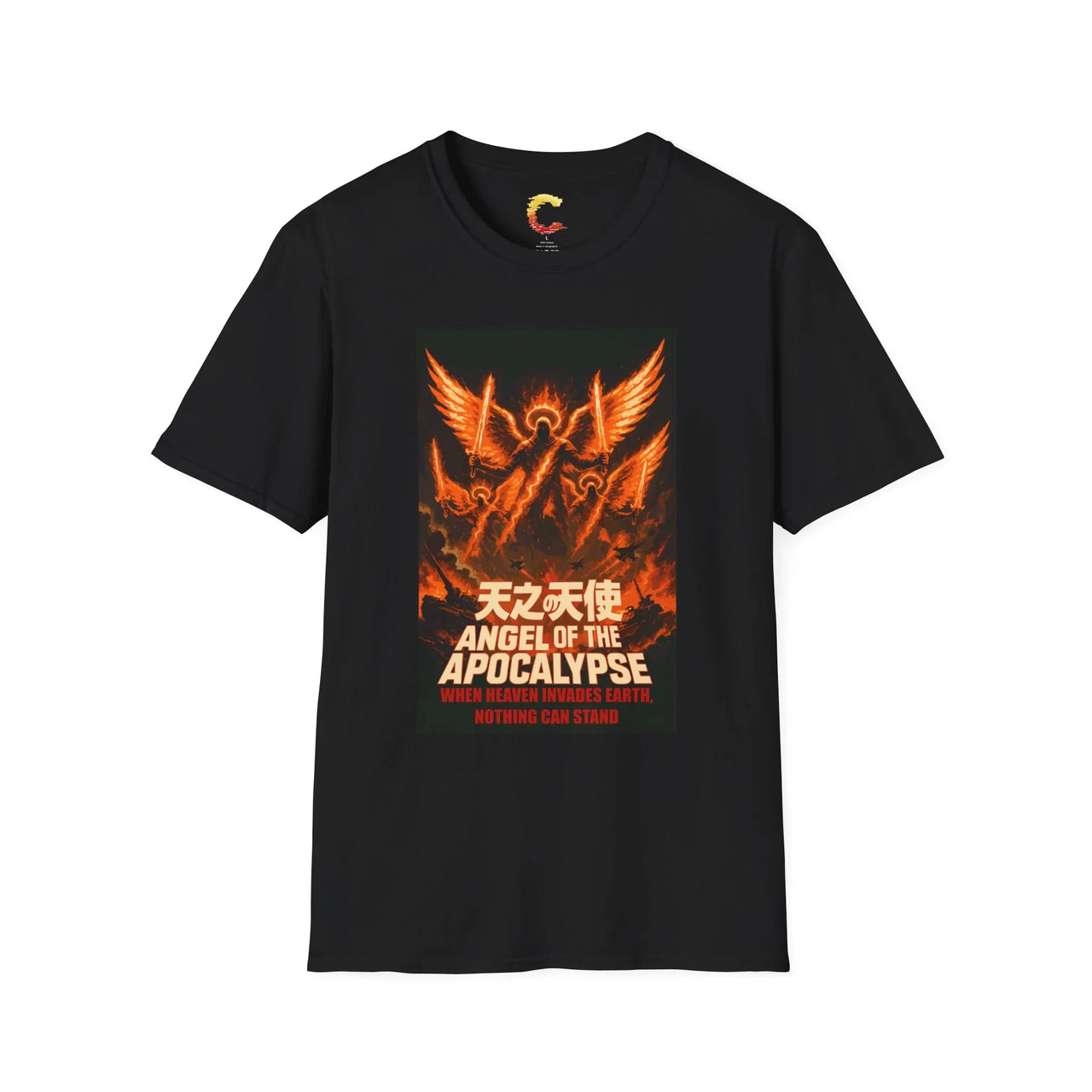 Angel of the Apocalypse Kaiju Christian Graphic Tee - Ctrl Alt Believe