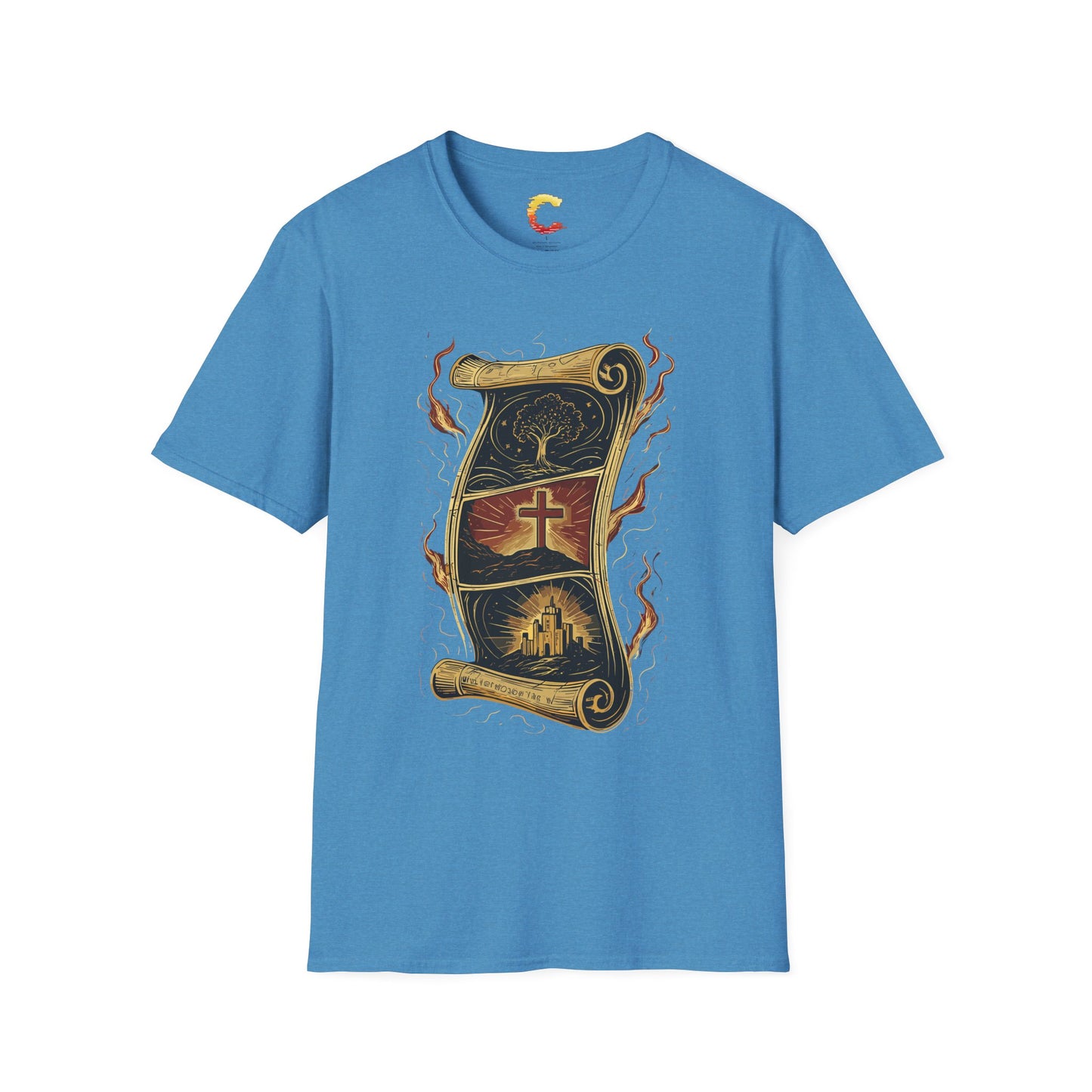 "The Scroll Still Unfolds" – Epic Biblical Saga Tee