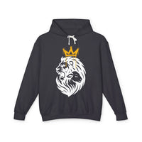 Lion and Lamb Tribal Crown Lightweight Christian Hoodie - Ctrl Alt Believe