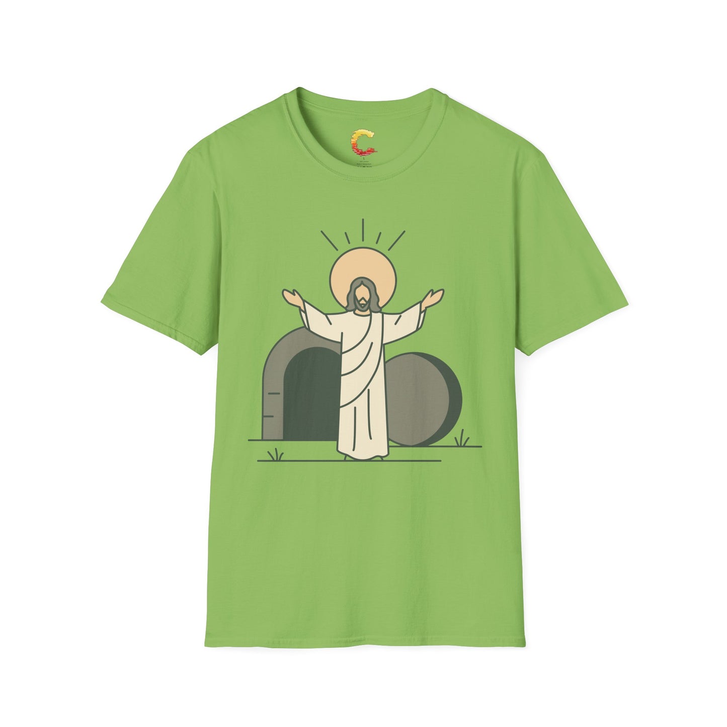 Minimalist Resurrection of Christ Illustration