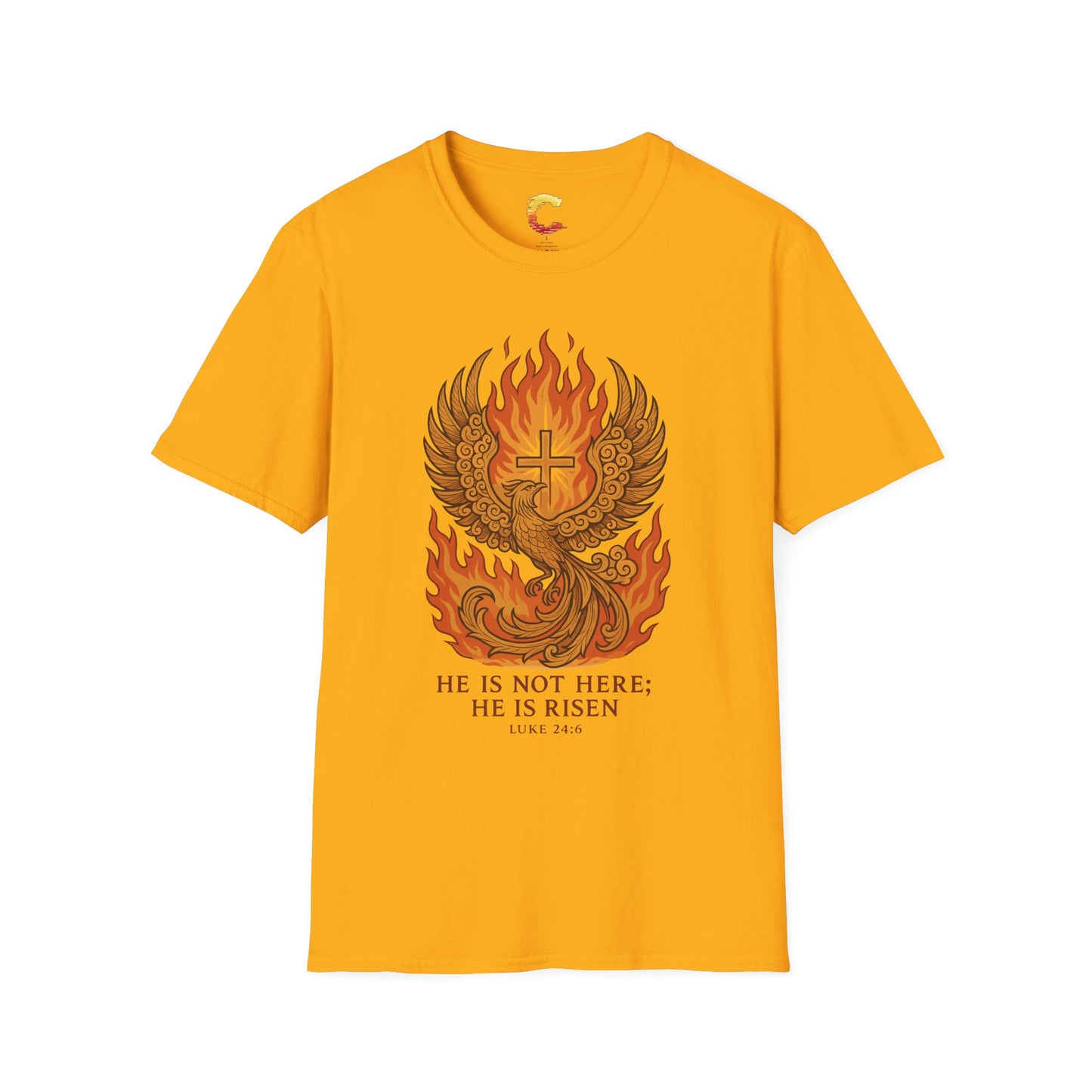 Spiritual Phoenix T-Shirt, Inspirational Tee, Faith-Based Apparel, Easter Gift, Unisex Casual Wear