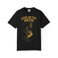 Stay on the Path Matthew 7 Dungeon Crawler Christian Tee