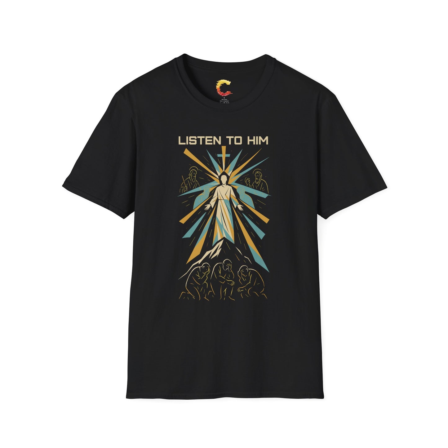 Listen to Him - Transfiguration T-Shirt (Matthew 17:5)