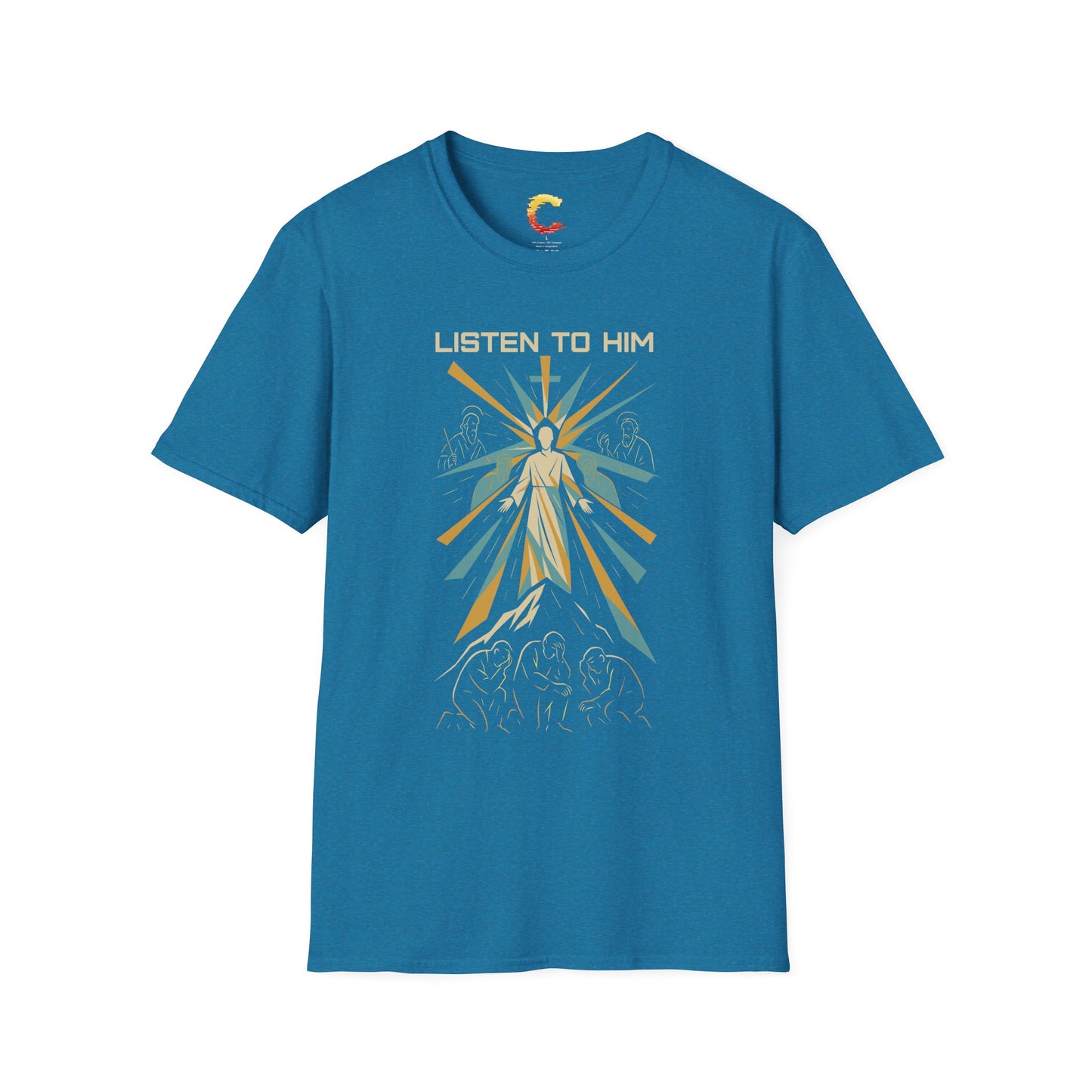 Listen to Him - Transfiguration T-Shirt (Matthew 17:5)