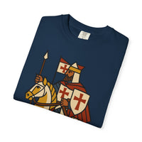 Crusader King Medieval Warrior Christian Graphic Tee