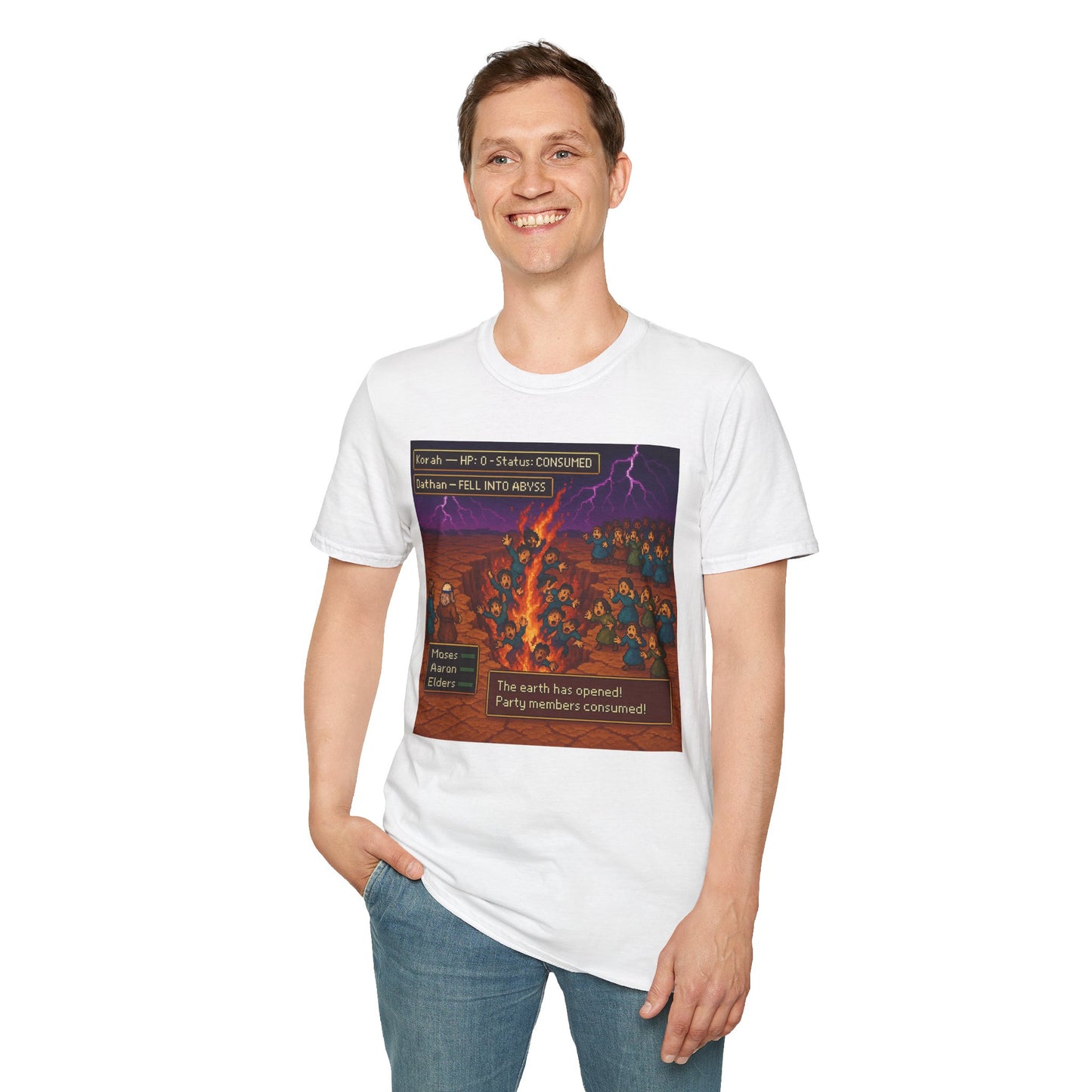 The Earth Has Opened! Retro RPG T-Shirt – Numbers 16 Edition