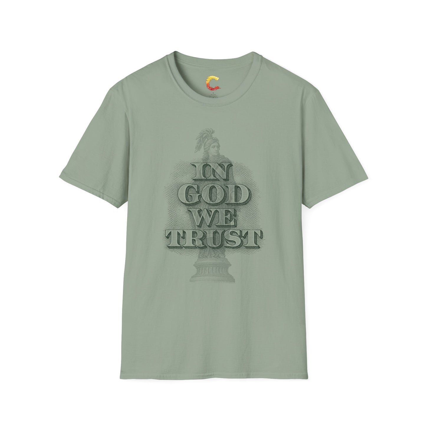 Unisex T-Shirt with 'In God We Trust' Design, Faith-Based Shirt, Casual Religious Tee, Gift for Christians, Inspirational Apparel