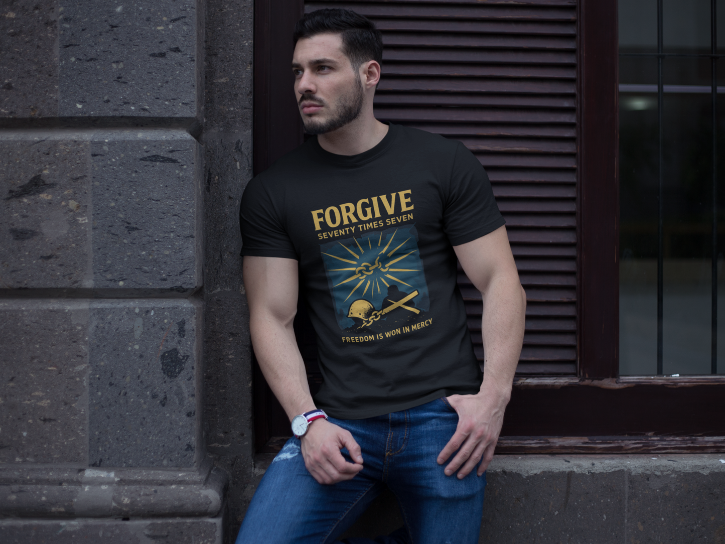 Forgive 70x7 Christian T-Shirt | Matthew 18:22 | Command Series Tee