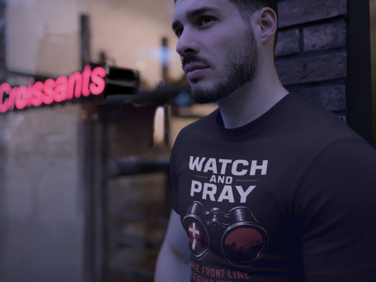 Watch and Pray Matthew 26:41 Christian Command Tee