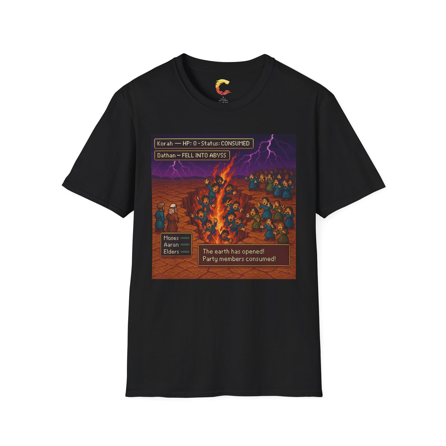 The Earth Has Opened! Retro RPG Tee – Numbers 16 Edition