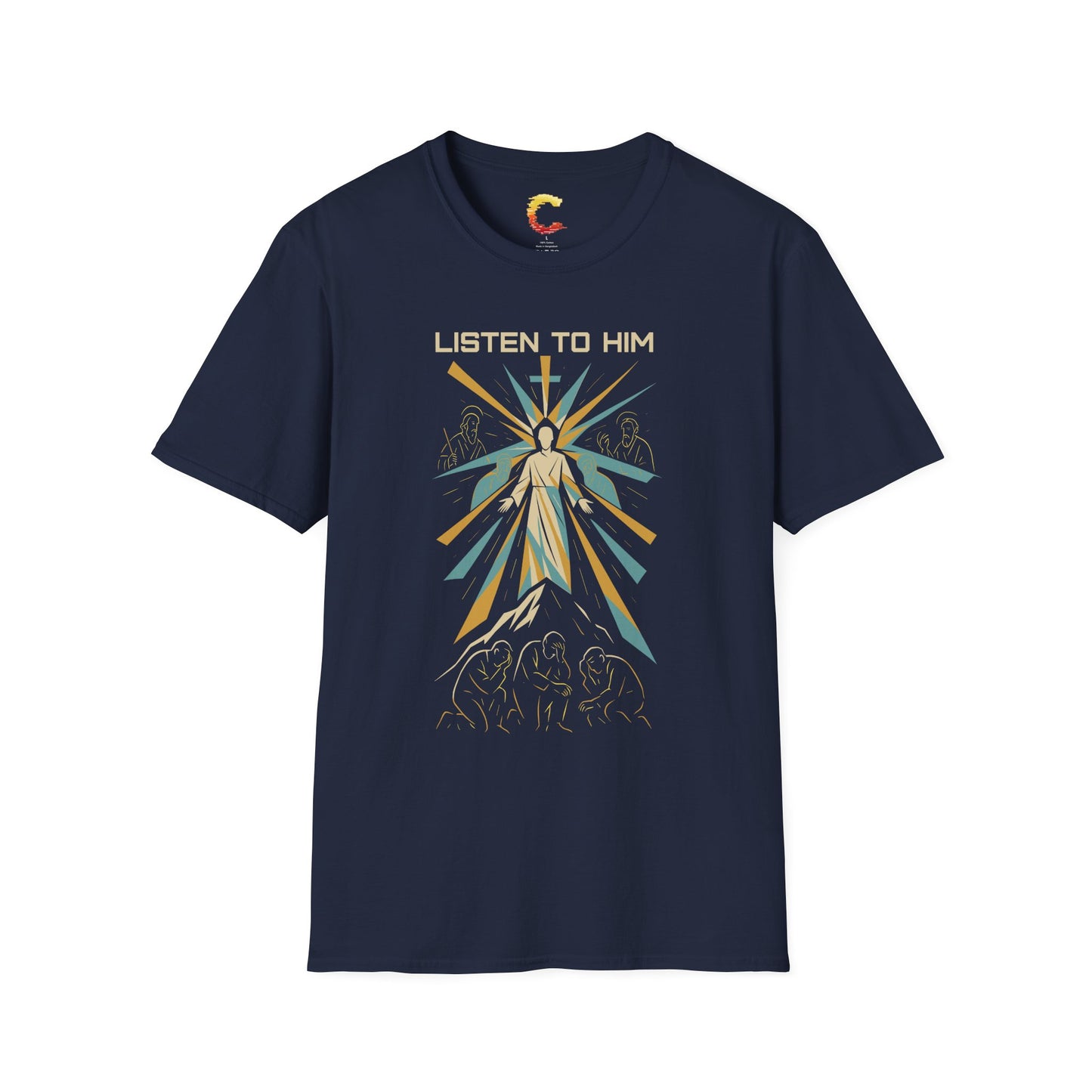 Listen to Him - Transfiguration T-Shirt (Matthew 17:5)