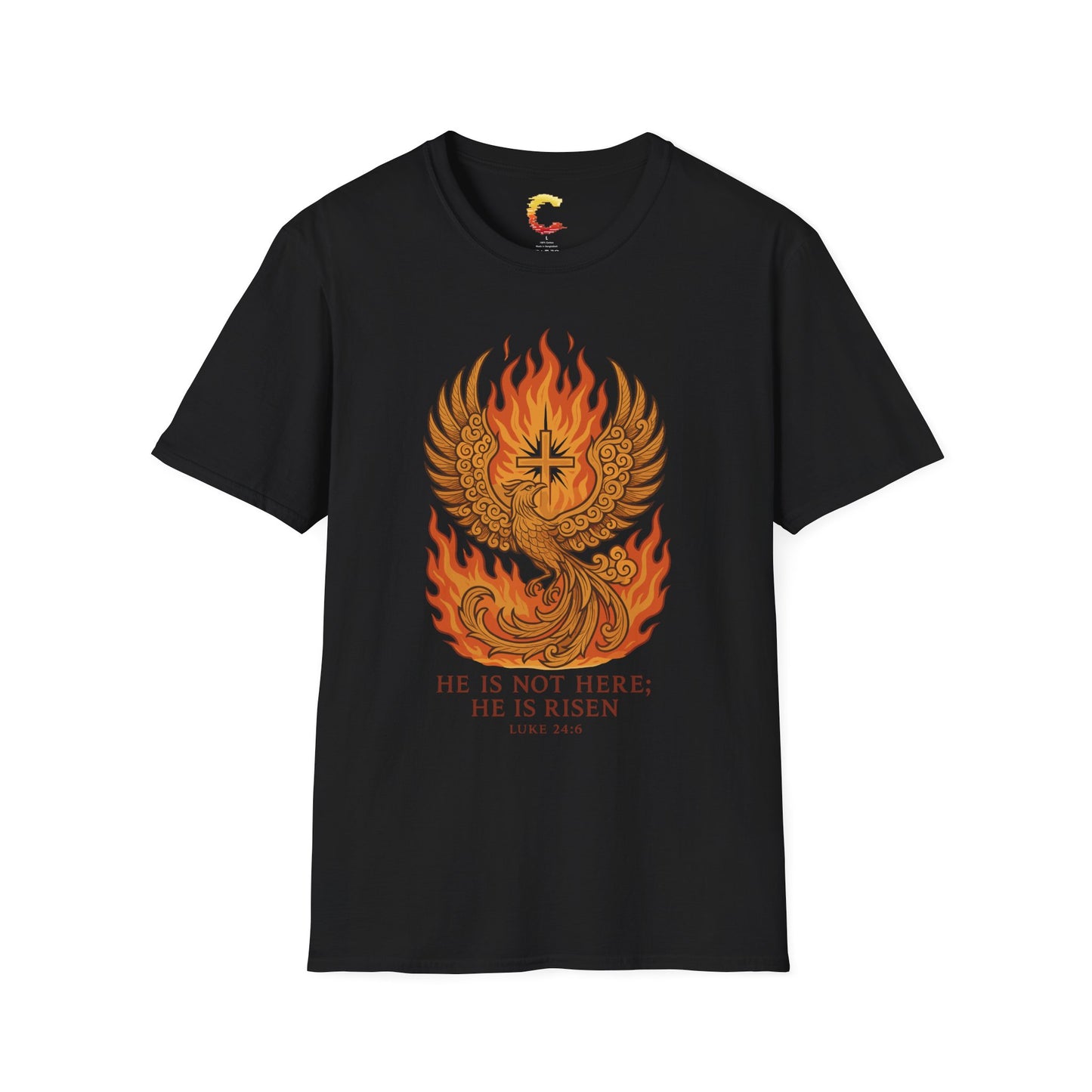 Spiritual Phoenix T-Shirt, Inspirational Tee, Faith-Based Apparel, Easter Gift, Unisex Casual Wear
